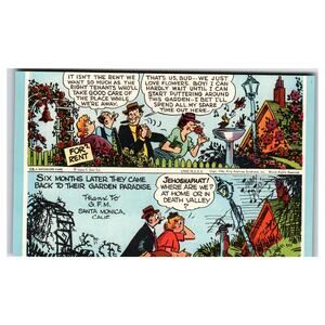 Mutoscope 1946 Garden Paradise Comic Strip Vintage Non-Sport Card 28A